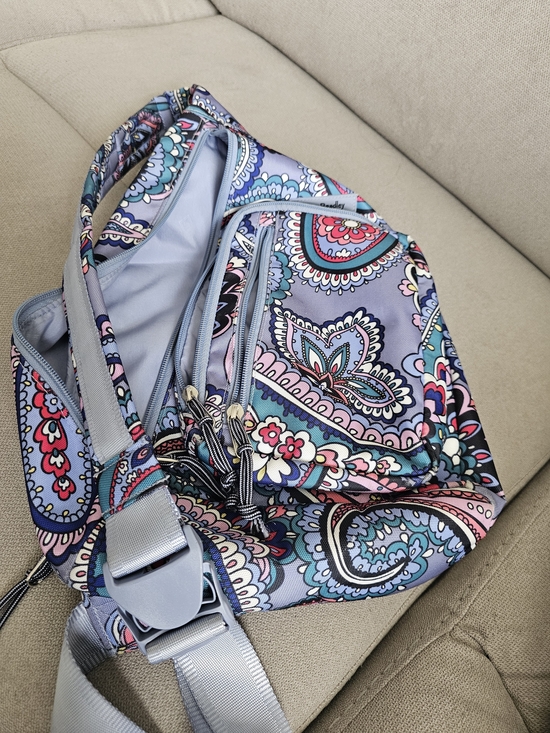Vera Bradley Lighten Up Sling Backpack in the vibrant Kona Paisley main image 5